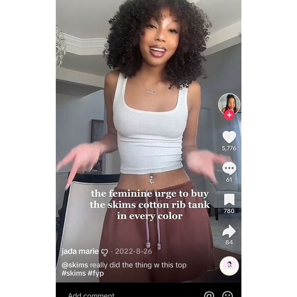 Skims Cotton Rib Long Tank Defect - Picture 5 of 16